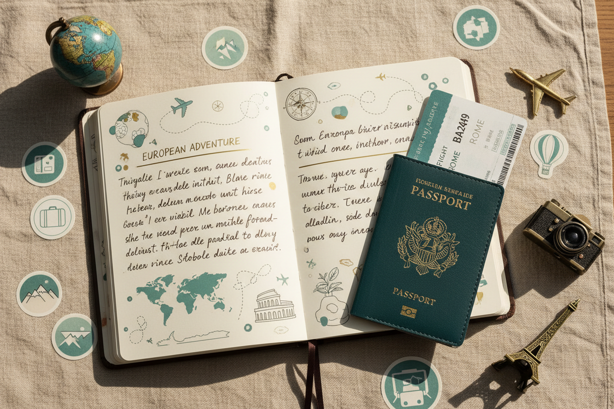 Basic Single-Trip Travel Itinerary Template